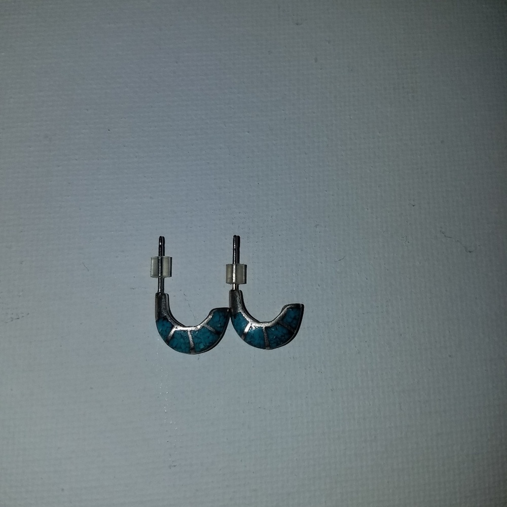 Turquoise sterling silver earrings